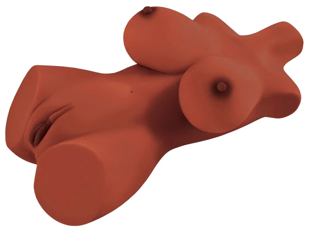 Realistische masturbator torso met dubbele opening