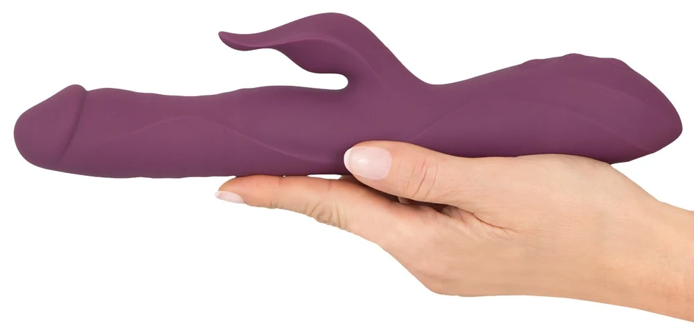 Javida rabbit vibrator met stoten en massagekralen