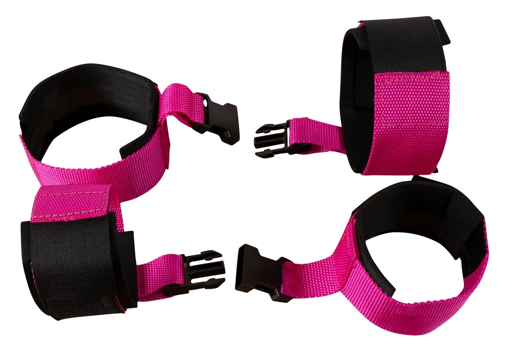 10-delige bondage set met boeien, knevel en blinddoek