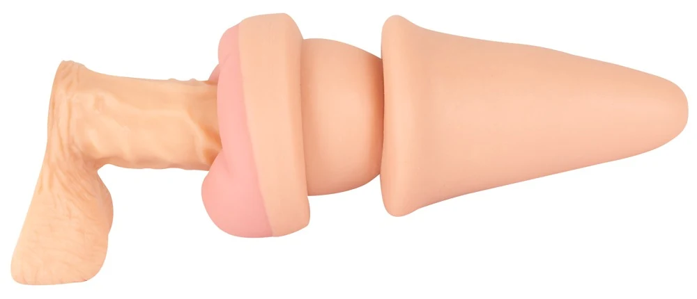 Nature Skin 2-in-1 butt plug & penis sleeve