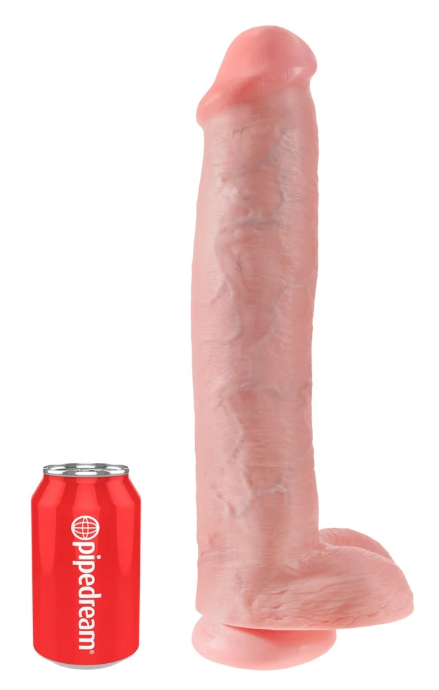 XXL realistische dildo met zuigvoet 38,1 cm