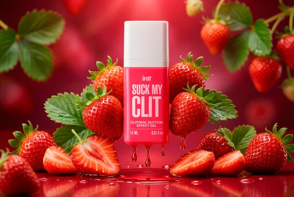 intt Clitorial Suction Effect Gel Wild Strawberry 15 ml