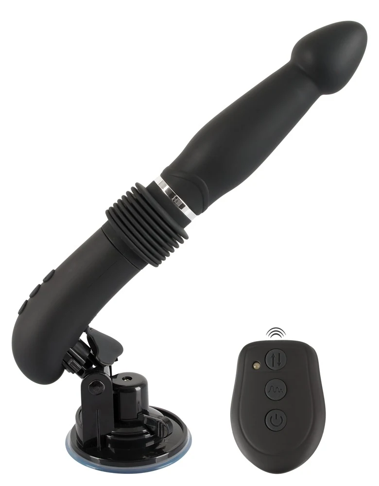 Vibrator met zuigvoet en afstandsbediening