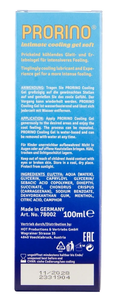 PRORINO Cooling Gel Soft 100ml