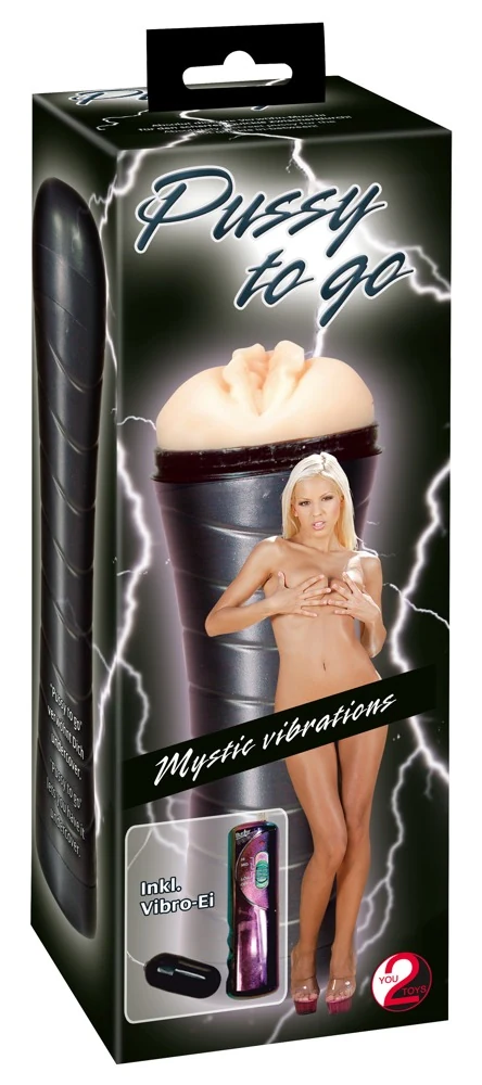 Masturbator met vibrator en afstandsbediening