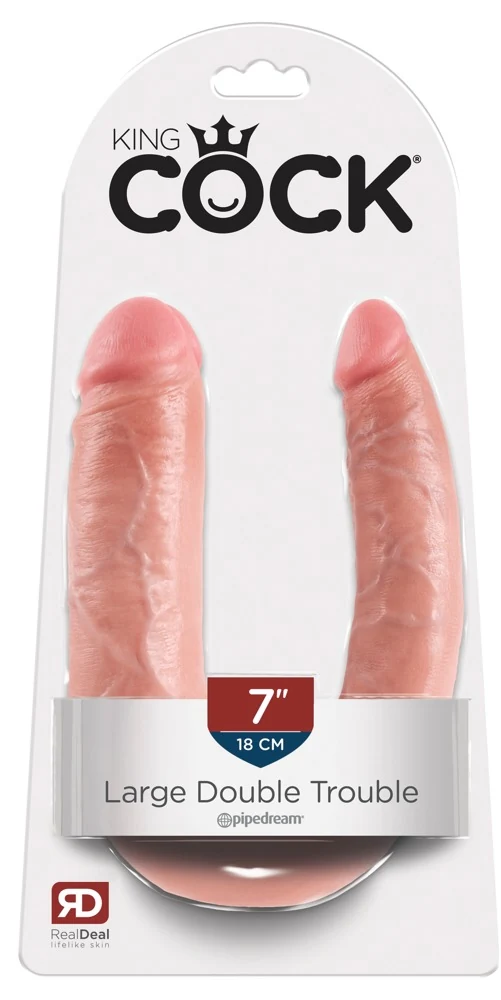 Dubbele dildo met flexibele schacht 43 cm