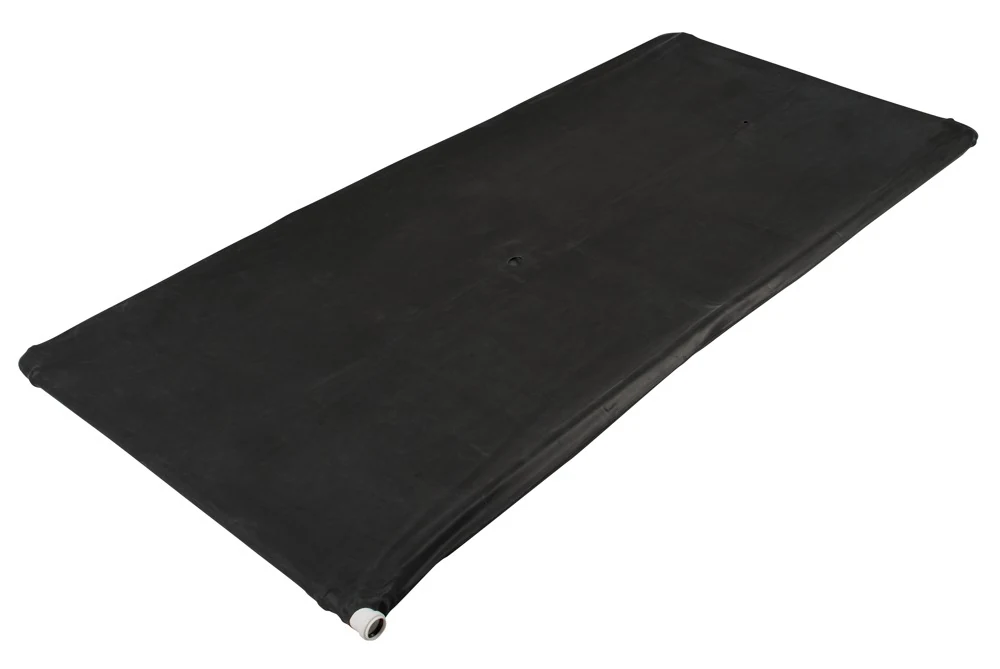 LateX vacuümbed zwart 2 x 1 meter