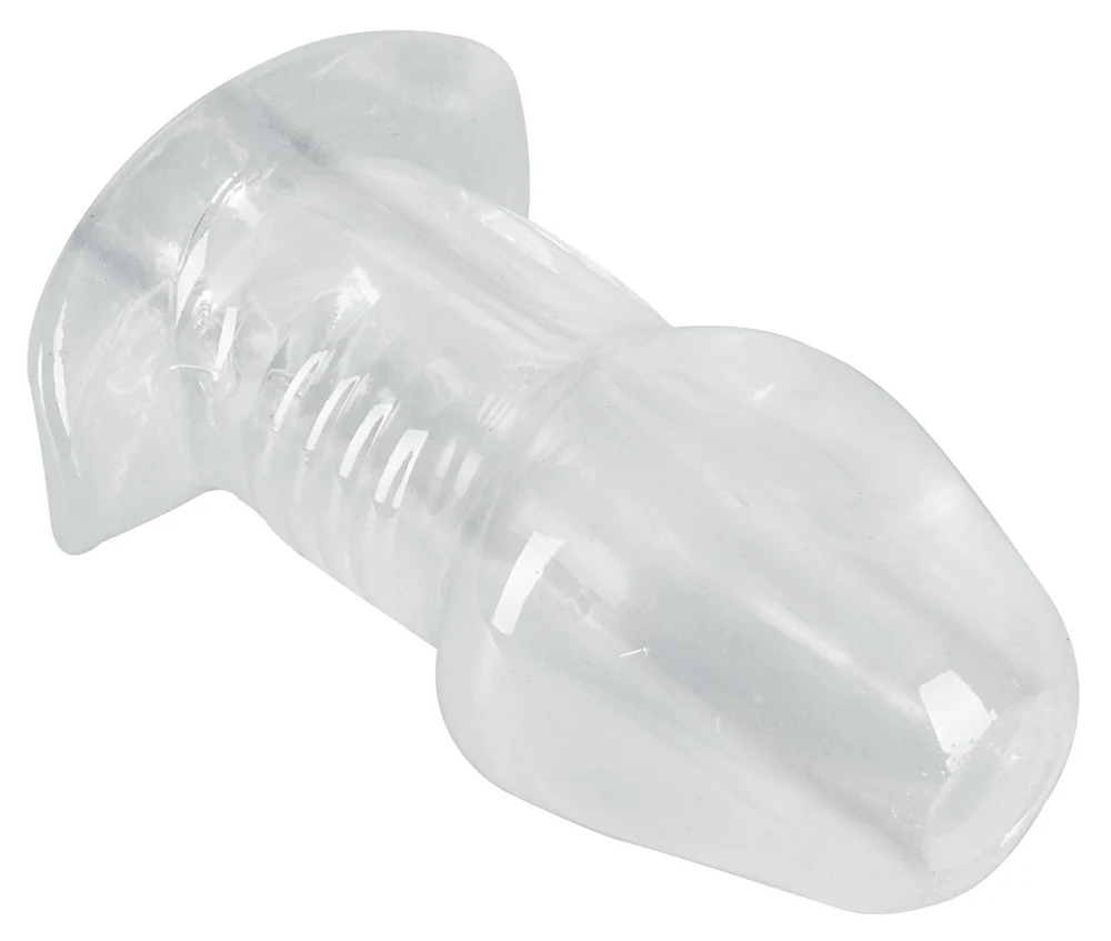 Transparante tunnel buttplug van TPE