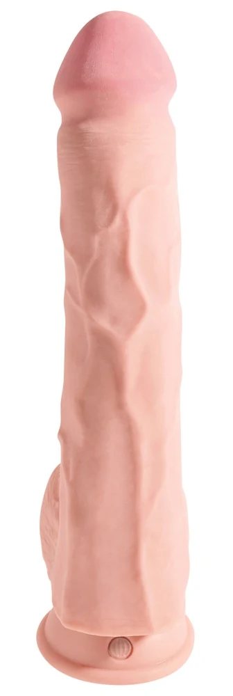 Realistische dildo met zuigvoet 33 cm