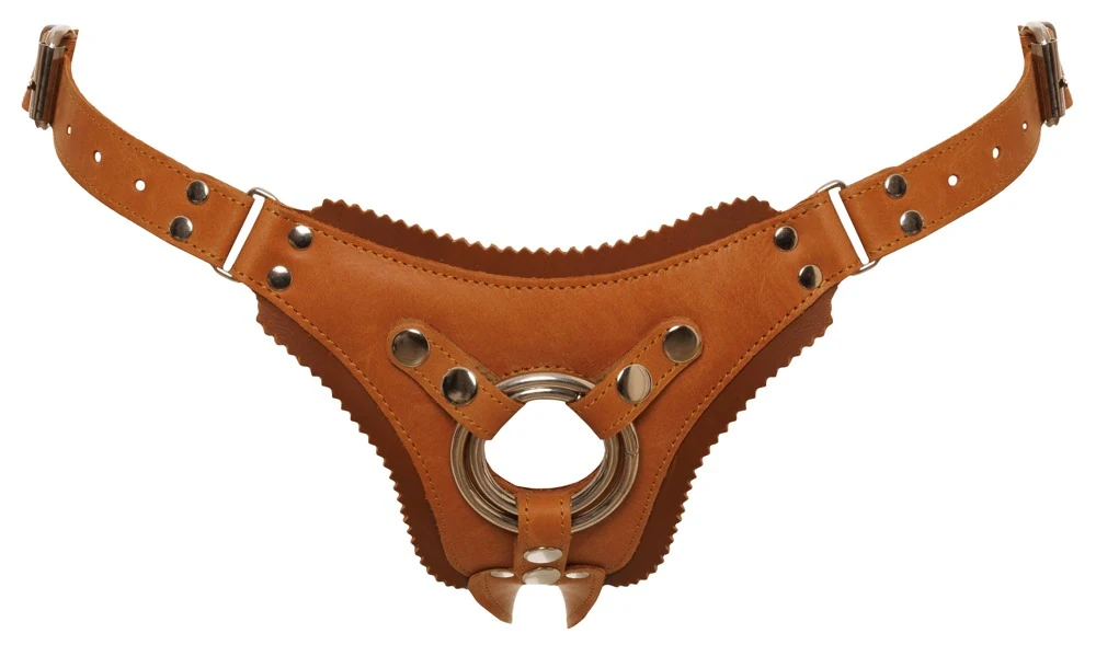 ZADO leren strap-on jock