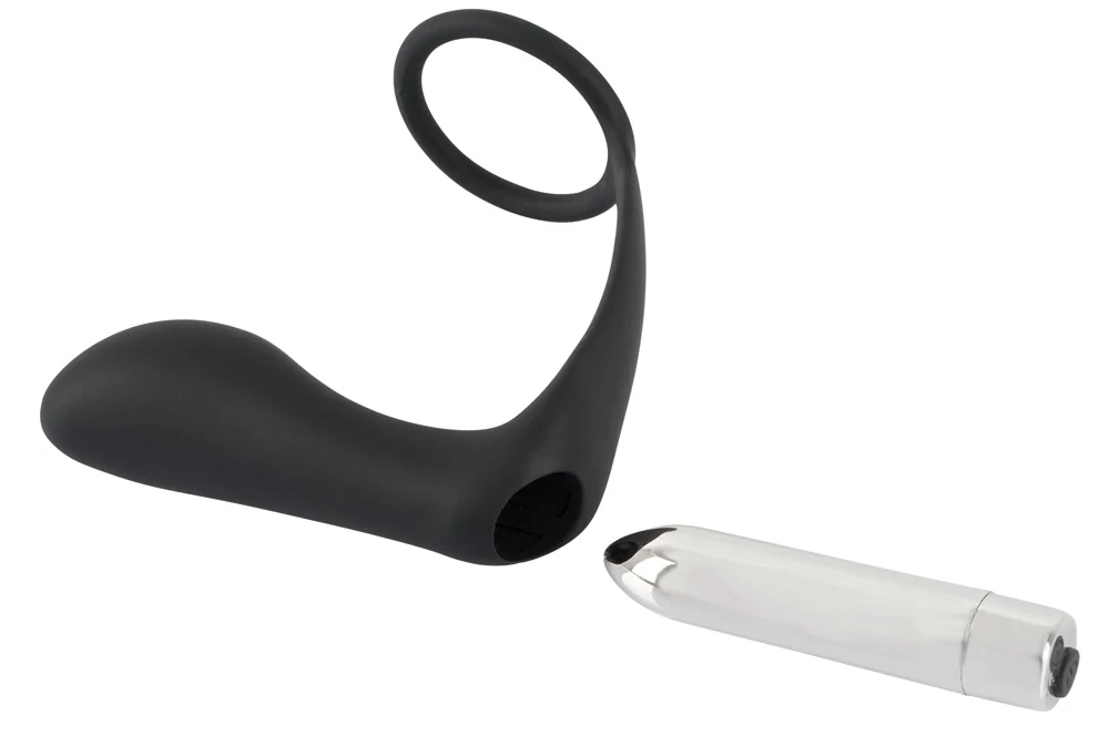Vibroplug met penisring en perineumbrug
