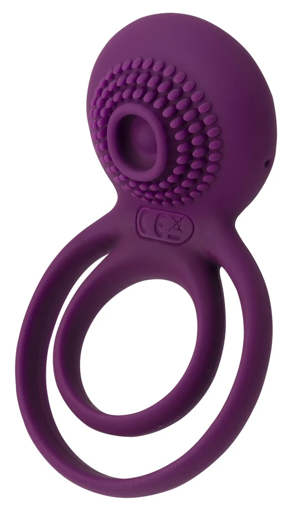 Oplaadbare vibro penisring met clitorisstimulator