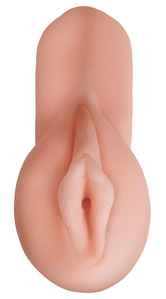 Realistische masturbator met rekbare opening