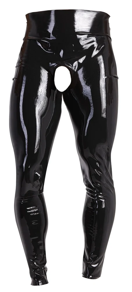 Latex legging met opening