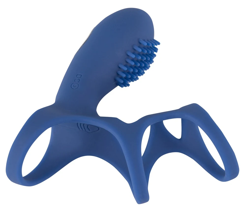 Penismanchet met vibrator en rasterstructuur