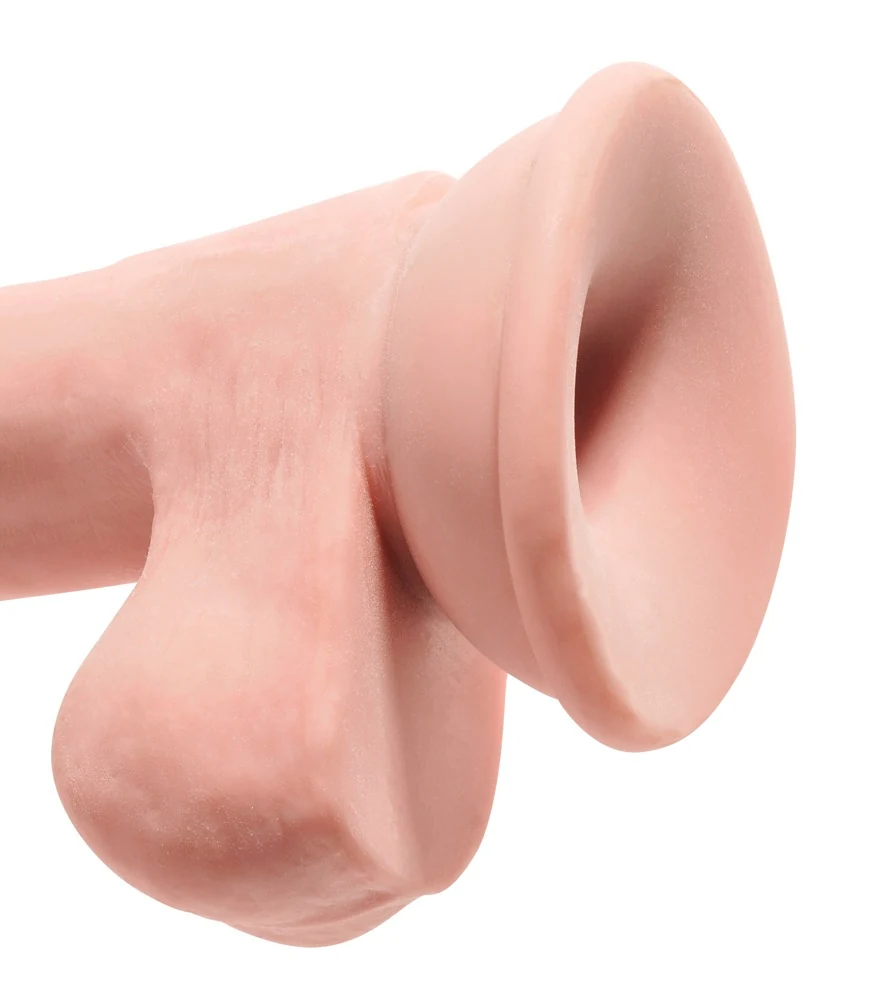King Cock Plus Triple Density dildo met zuigvoet 20,3 cm