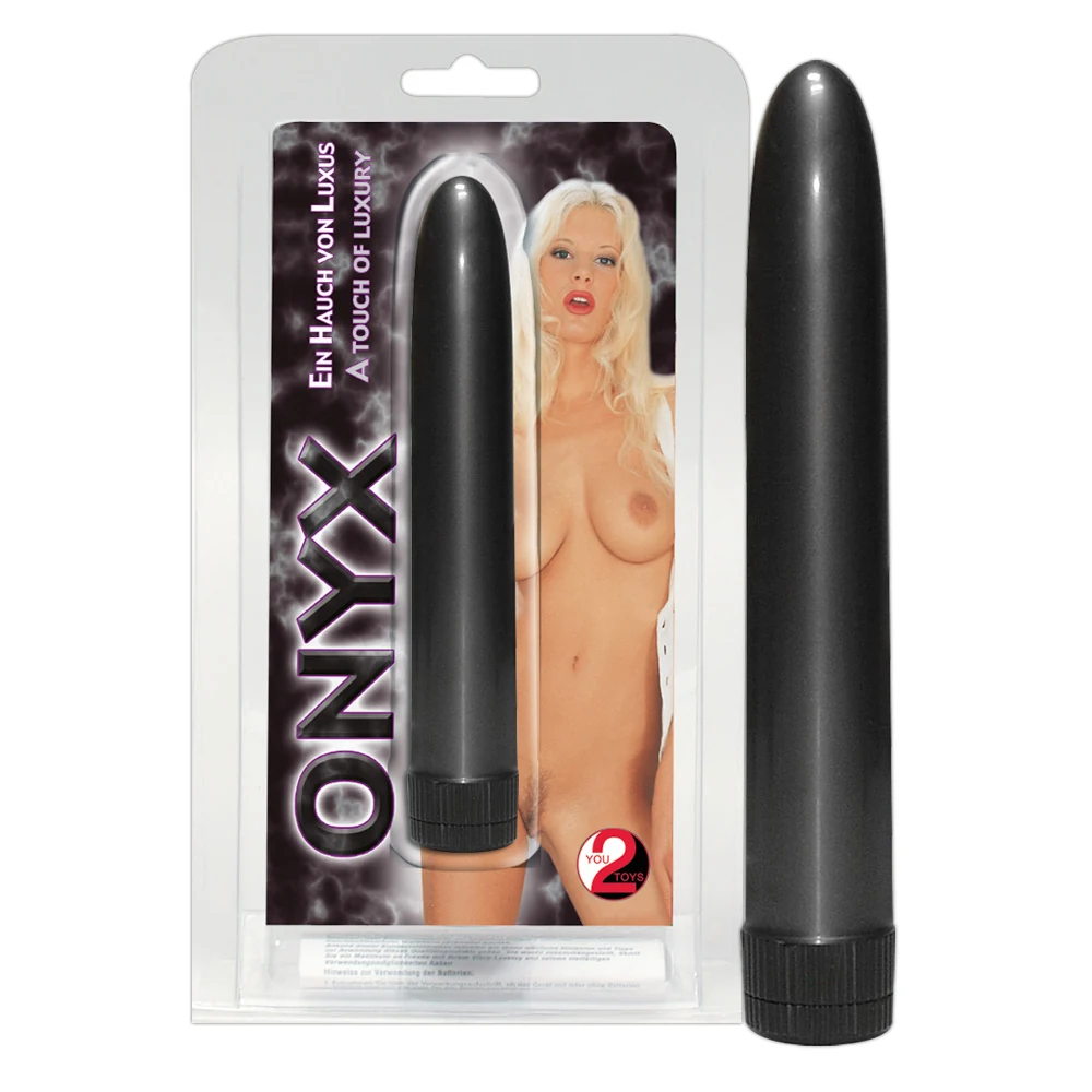 Slanke vibrator antraciet 17 cm