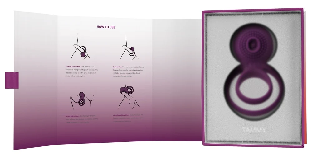 Oplaadbare vibro penisring met clitorisstimulator