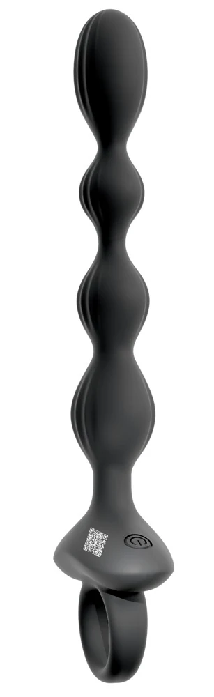 ANOS flexibele anale beads met vibratie