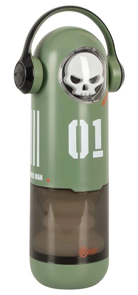 Rebel Skull masturbator met vibratie, warmte en massage