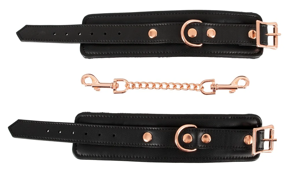 Bad Kitty handboeien met roségoudkleurige ketting