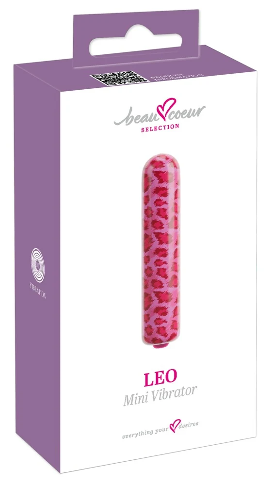 beau cœur LEO minivibrator roze luipaard