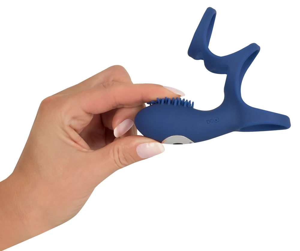 Penismanchet met vibrator en rasterstructuur
