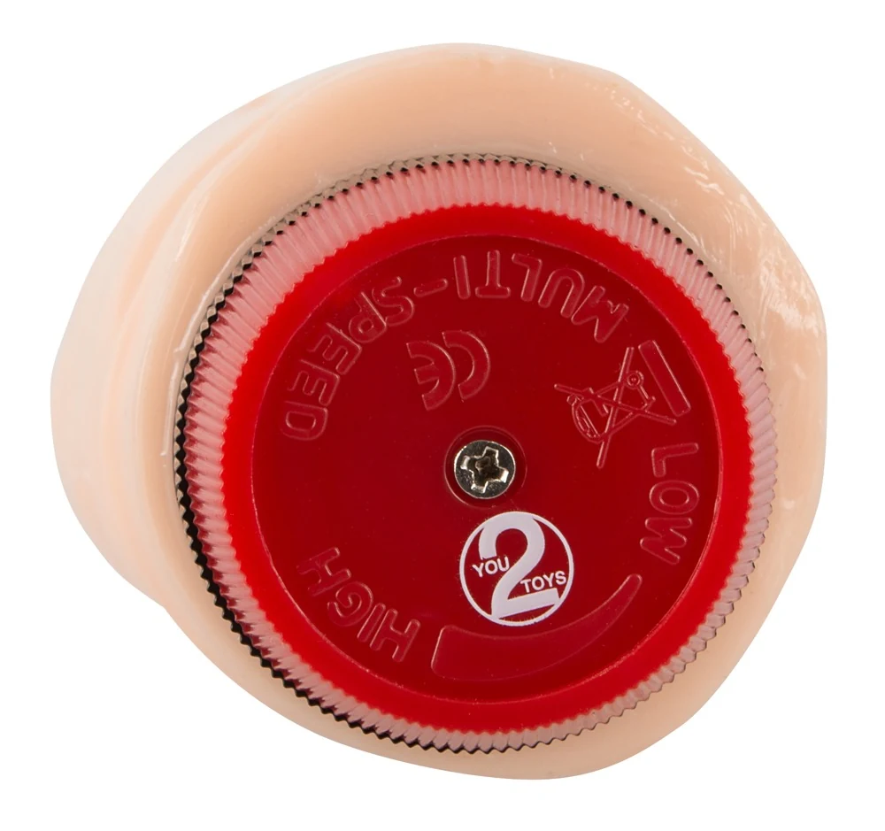 Realistische vibrator 23 cm met variabele trilling