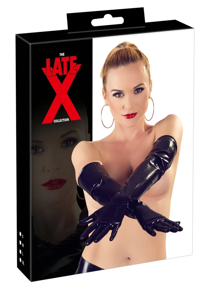 Latex handschoenen tot de ellebogen