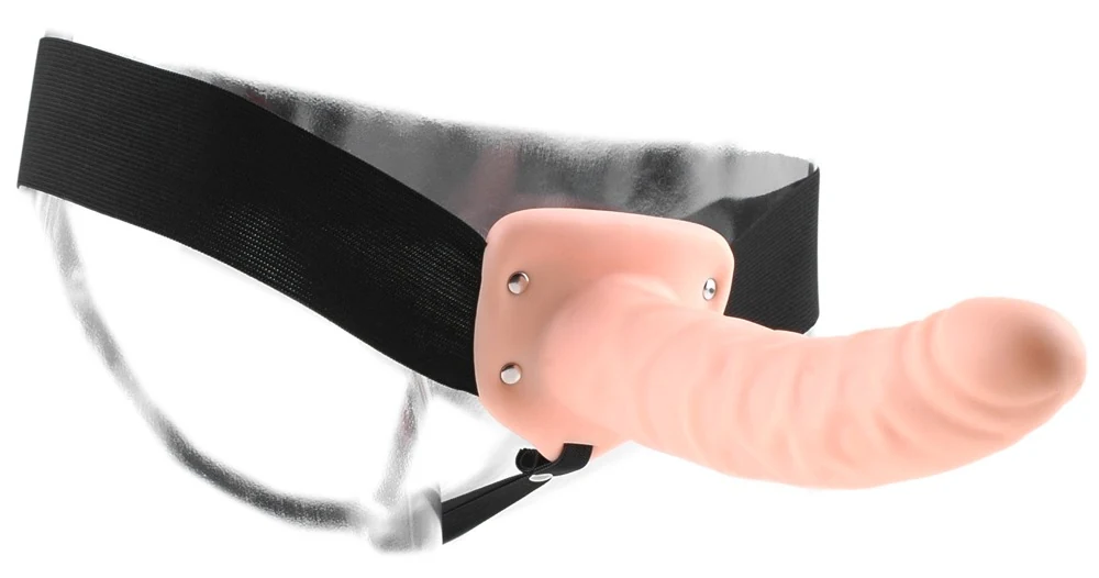 Holle natuurlijke dildo met verstelbare band