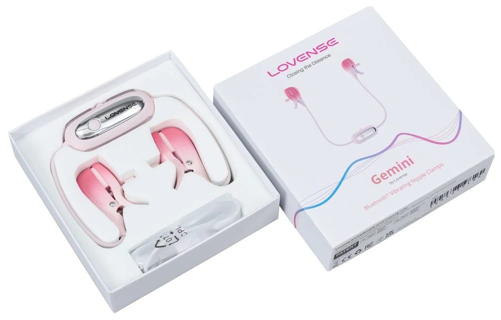Lovense Gemini vibrerende tepelklemmen