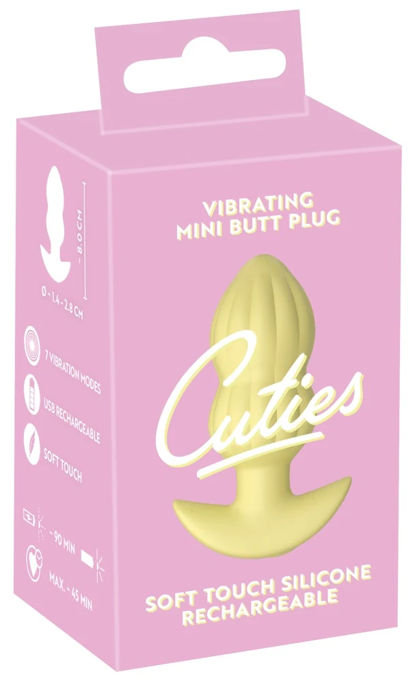 Vibrerende Mini Butt Plug Geel