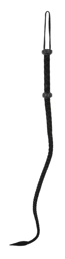 Zwart suède zweepje 90 cm