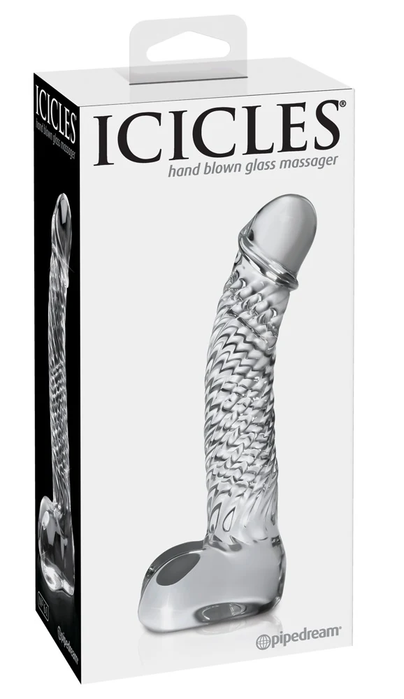 Handgemaakte glazen dildo warm of koud