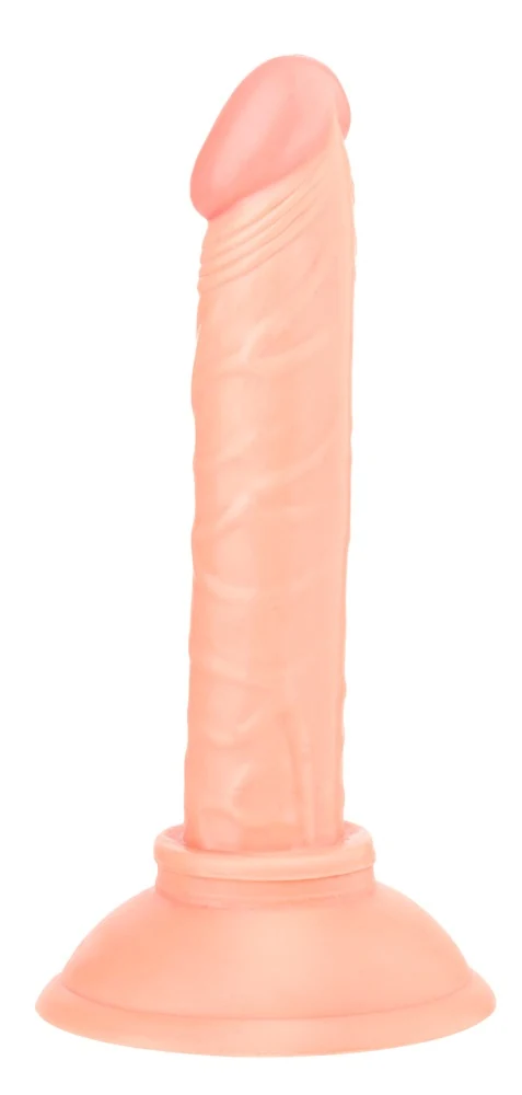Flexibele penis replica met zuigbodem 15 cm