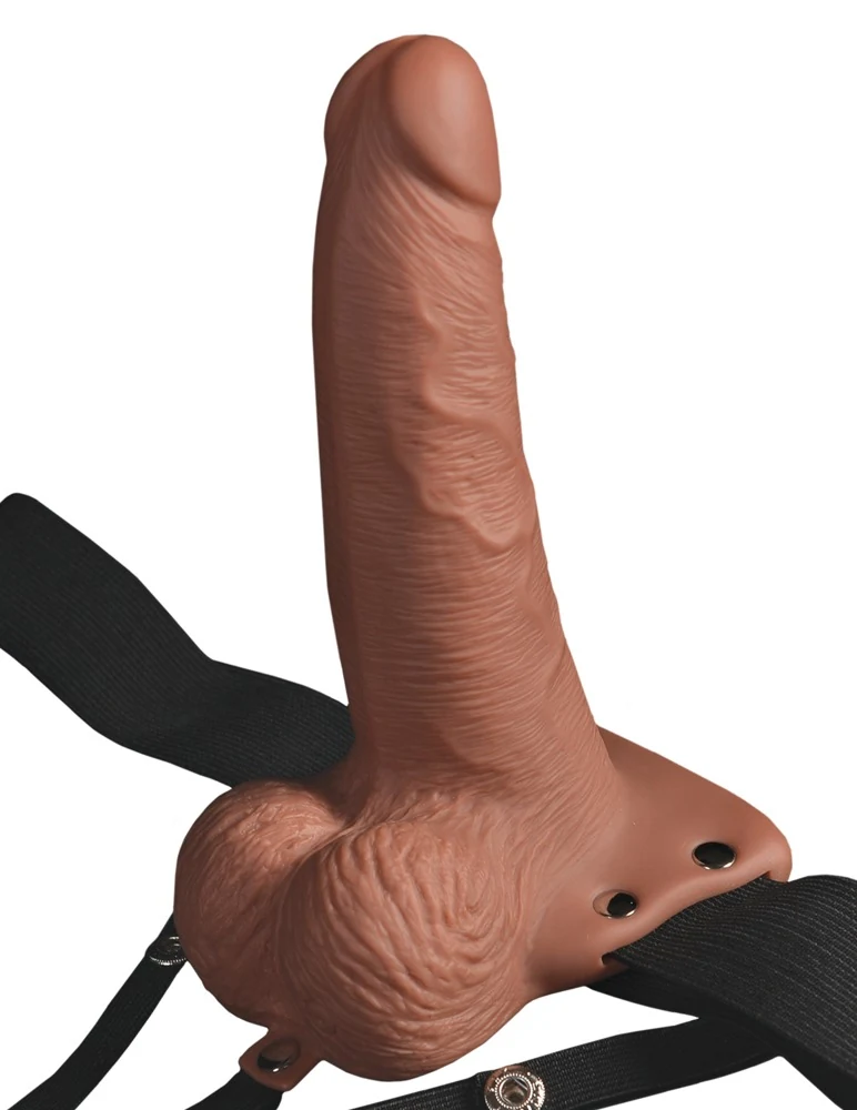 Holle strap-on vibrator met vibratie en verstelbare band