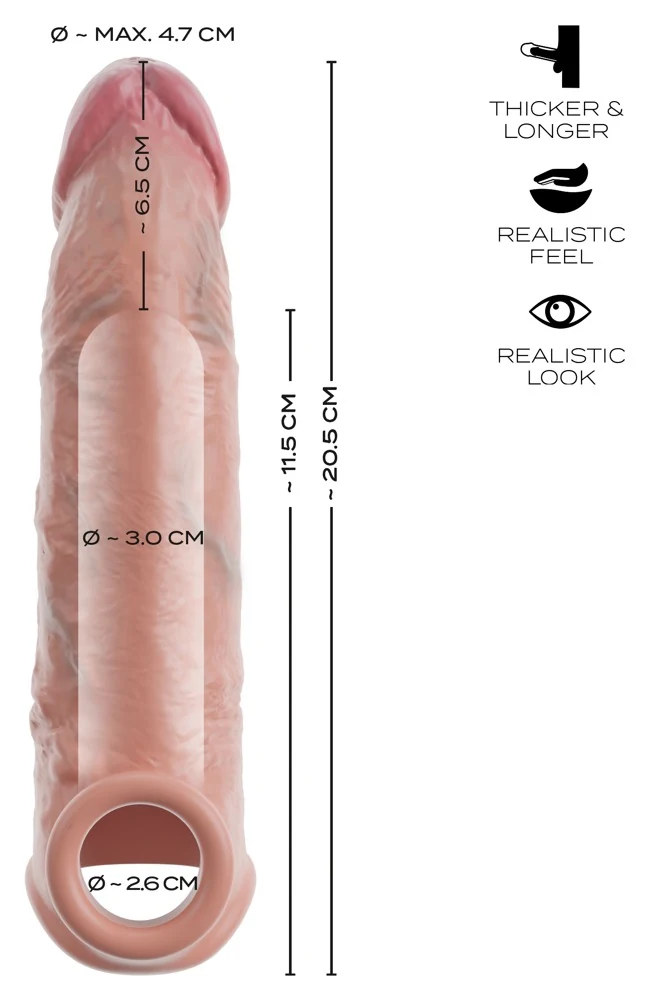RealSleeve Extension siliconen penissleeve