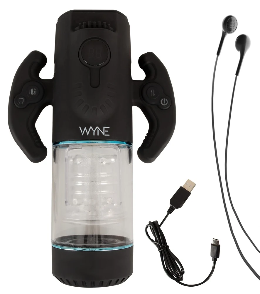 WYNE 11 dubbel gemotoriseerde masturbator met geluid