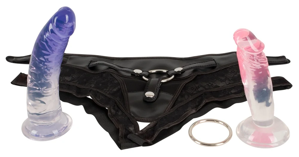 You2Toys strap-on harnas set met 2 dildo's