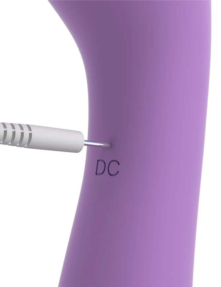 Dubbele stimulator en vibrator met kogelkop