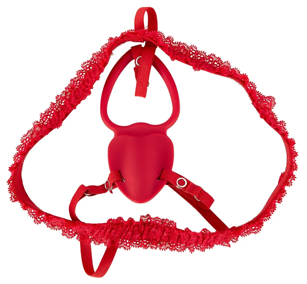 Handsfree clitoris vibrator met kanten jarretel en afstandsbediening