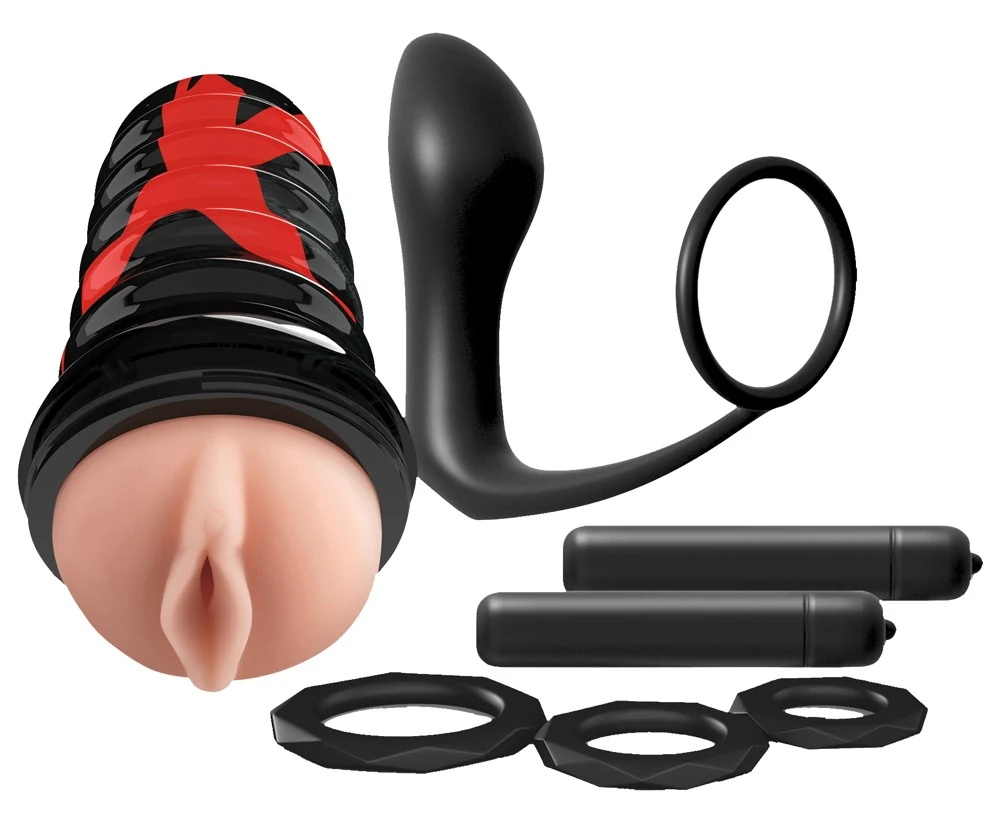 7-delige toy set voor hem met vibrator en prostaatstimulatie