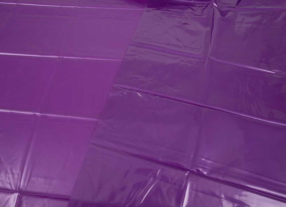 Paars vinyl laken 200 x 230 cm