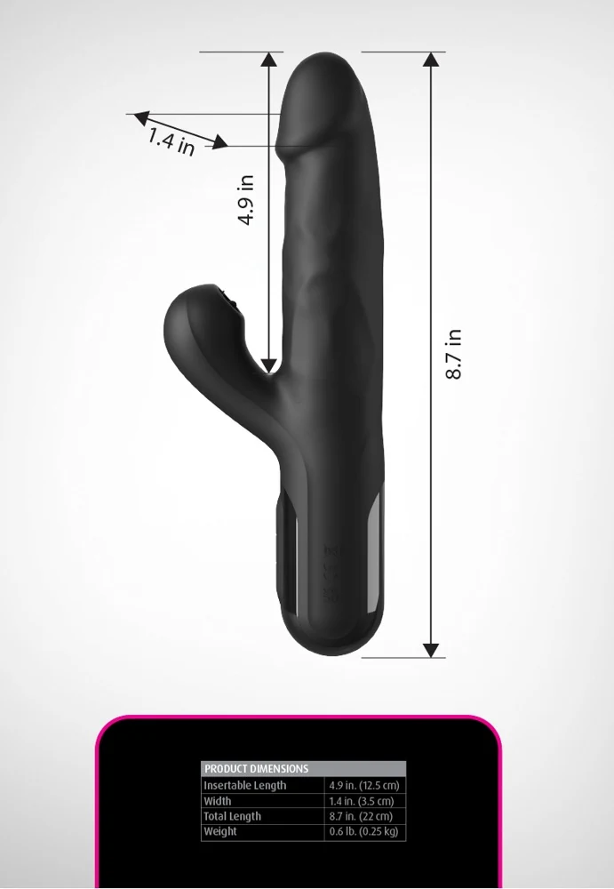 Sonix Silicone Thruster rabbit vibrator