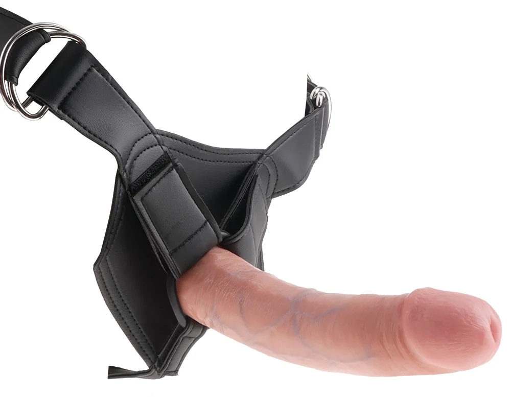 Verstelbare strap-on met verwisselbare dildo