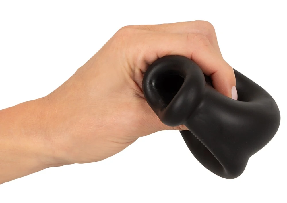 Erecto siliconen balstretcher met testikelring