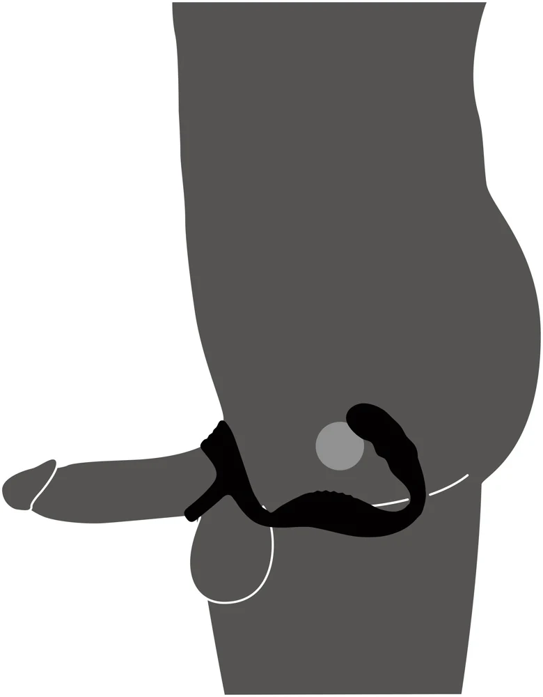 Cock ring met afstandsbediening en prostaatplug