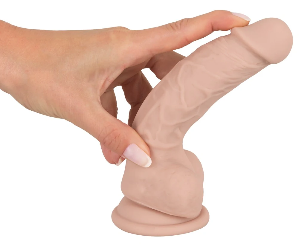 Siliconen dildo met zuignap 18 cm