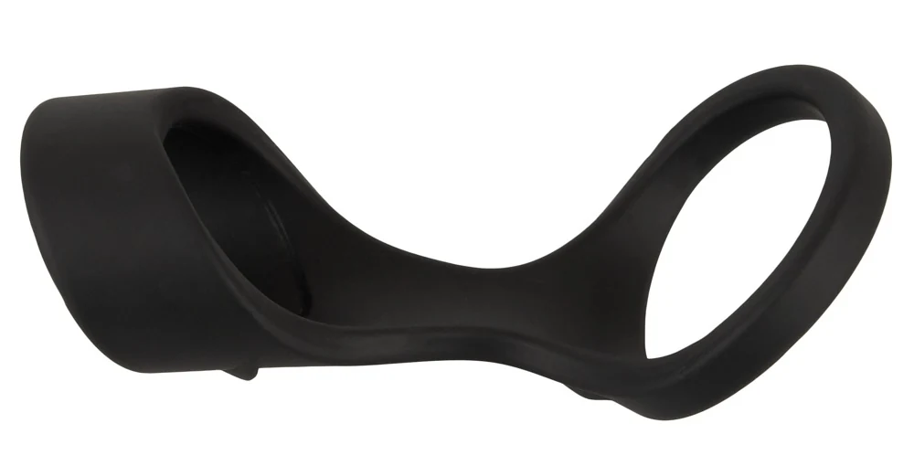 Erecto cock ring met ball stretcher siliconen