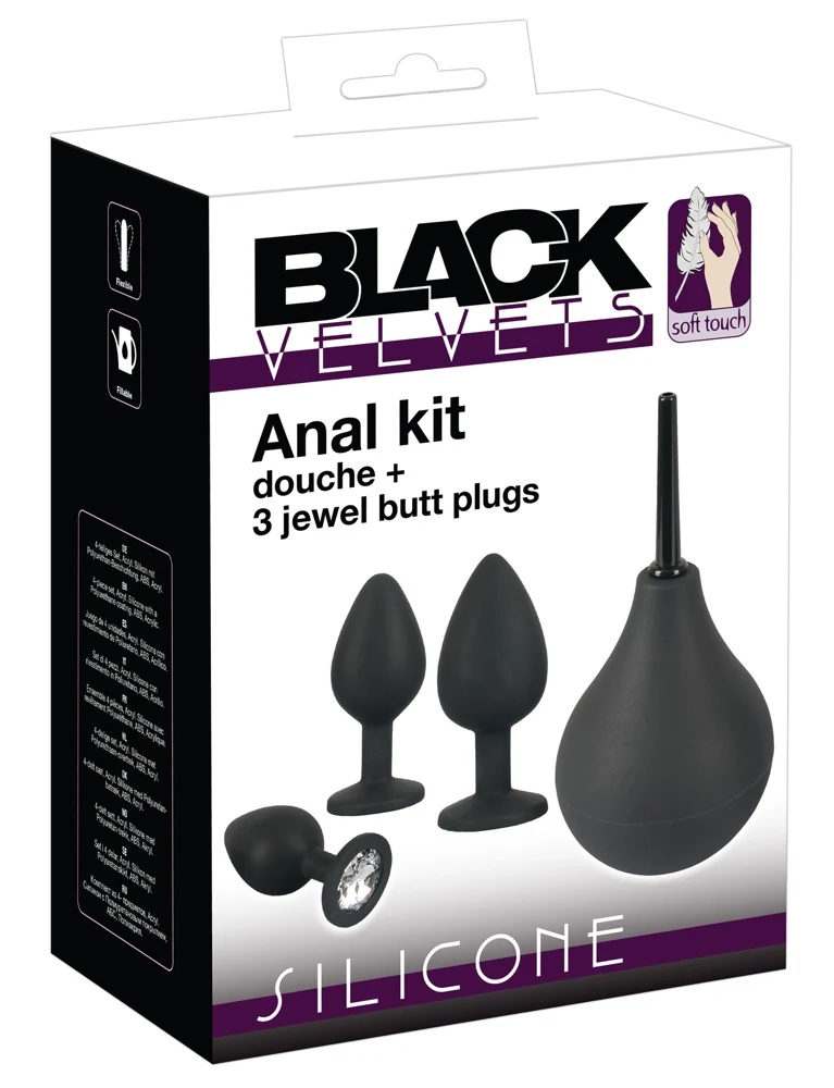 Anaal douche en plug trio